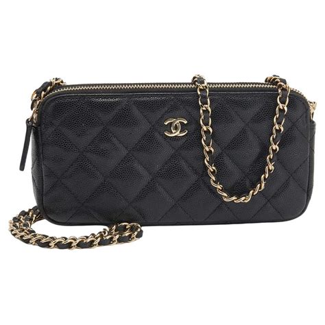 chanel wallet leather|Chanel 2019 Double Zip Wallet On Chain .